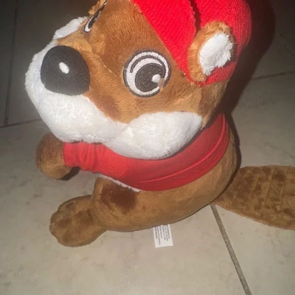 Buc-ees Beaver Mascot 10” Plush With TShirt Bucky Bucees Stuffed Animal Toy - Picture 4 of 8